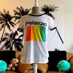 Polaroid see through shirt